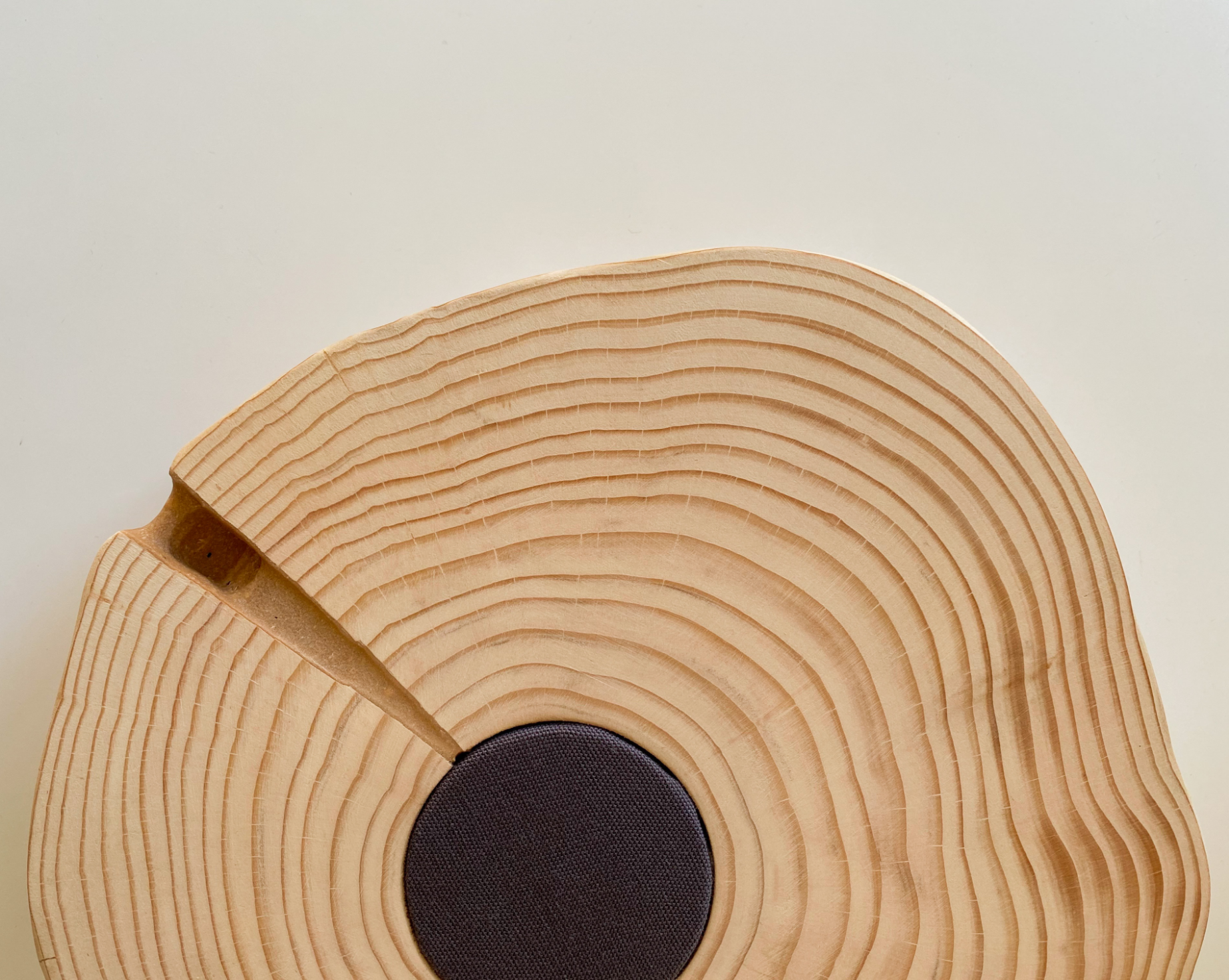 Close up of a luxury wooden charging pad
